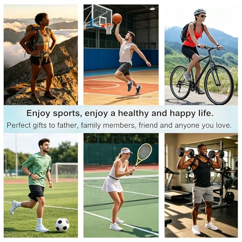 Image of Men's Cushioned Crew Socks 6 Pack Cotton Running Athletic Socks Sport Daily