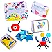 Wooden Pattern Blocks Animals Jigsaw Puzzle Educational Toy Set Wooden Shape Blocks Color Sorting Stacking Game Montessori STEM Gift for Toddlers Kids Boys Girls (36 Shapes & 60 Pattern Cards)