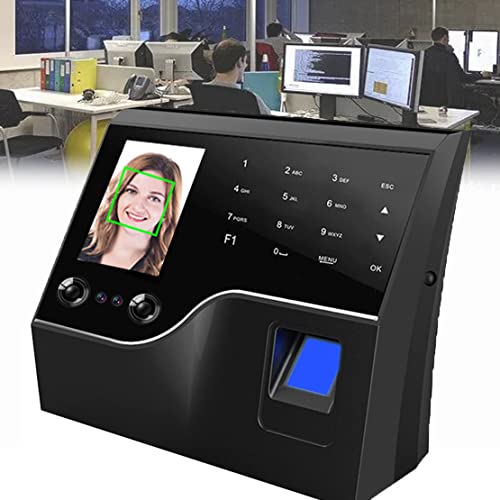 CYMYYDS - Reloj biométrico de 2.8 pulgadas con huella dactilar y contraseña, tarjeta de identificación de reconocimiento de tiempo de asistencia, reloj en máquina para empleados de pequeñas empresas