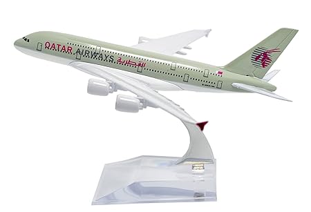 1:300 Scale Metal Model Aircraft, Highly Detailed Souvenir Model Aircraft Collection (Qatar Airways)