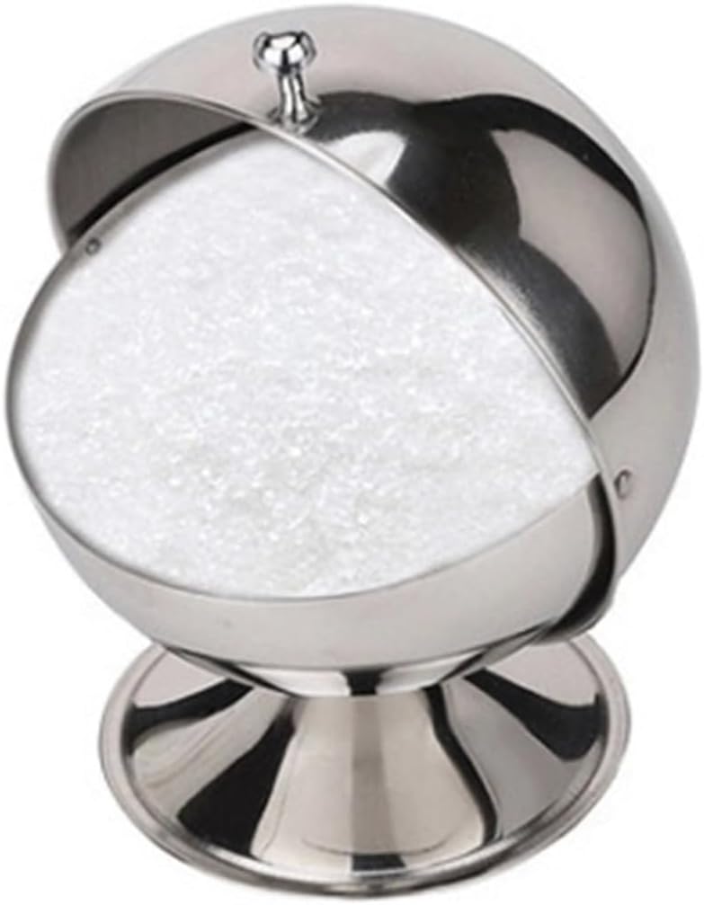 Spherical Sugar Bowl Lid Jar for Fondant Storage Modern Kitchen Decor Spice Jar