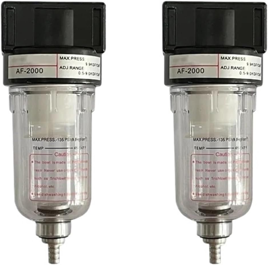 1Pcs AF2000 Moisture Separator For Compressor Universal Air Water Oil Filters Catch Auto 1/4" Compressed Air Filter(AF2000)