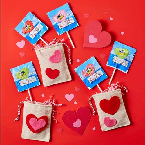 Image of Jolly Rancher Valentine Exchange Assorted Fruit Flavored Heart Lollipop Candy, Valentine's Day, 9.2 oz Pack (20 Count) 260g