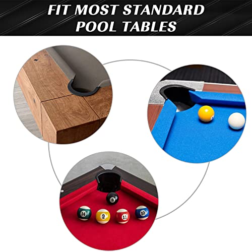 MoyanSuper Pool Table Pocket Liners 6 Pc Billiards Liners Replacements 4 Corner 2 Side Pocket Liners Parts for Pool Table