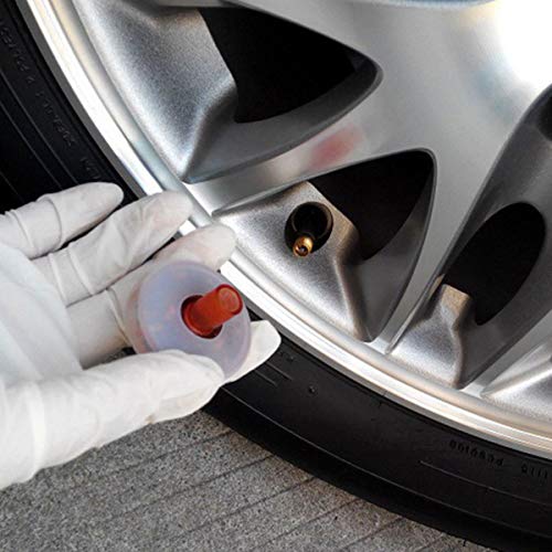 MASO 1 Pcs Flash Wheel Light, Colorful LED Solar Wheel Hub Tire Lights, Tyre Valve Cap Strobe Lamp Waterproof Kit Four Modes for Car Vehicle Motorcycle Bike (American valve