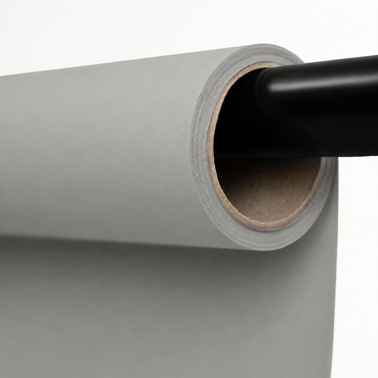 Photo 1 of **dirt**Kate Seamless Paper Backdrop for Photography Light Gray Photo Backdrop Paper (106.8''x32.8' Pursuit Grey)