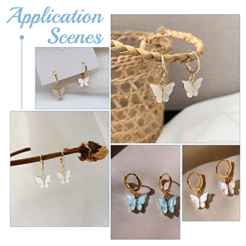 Dicosmetic 50Pcs Leverback Earring Findings Rainbow Color French Earring Hooks Stainless Steel Shell Dangle Earwires With Loop And 50Pcs Open Jump Rings For Earring Making, Pin: 0.8Mm #TOP5