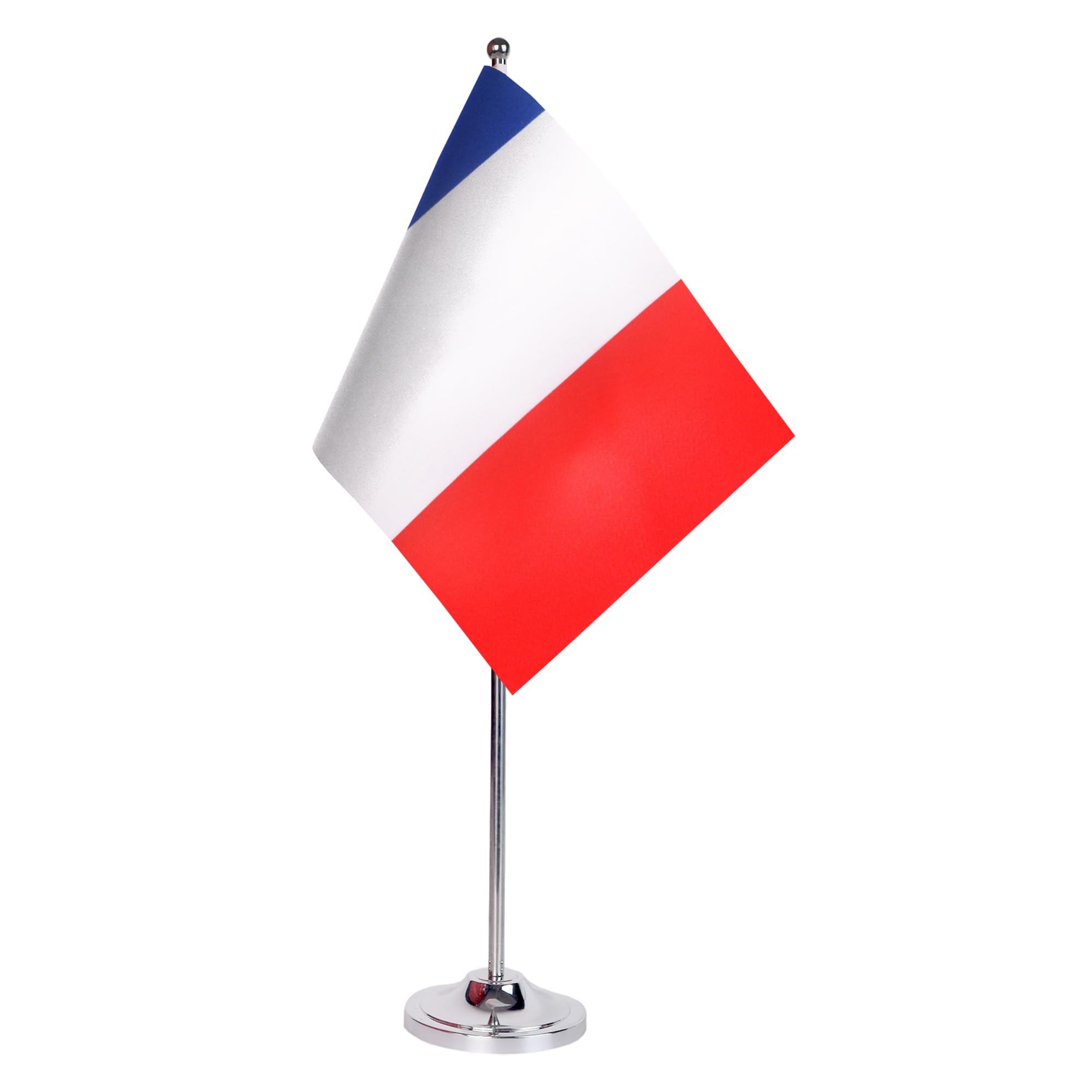 AZ FLAG Bandiera Da Tavolo Francia 22x15cm Raso Francese
