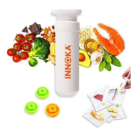 Sous Vide Kit Vacuum Sealer and bags by Innoka Vac-Plug System