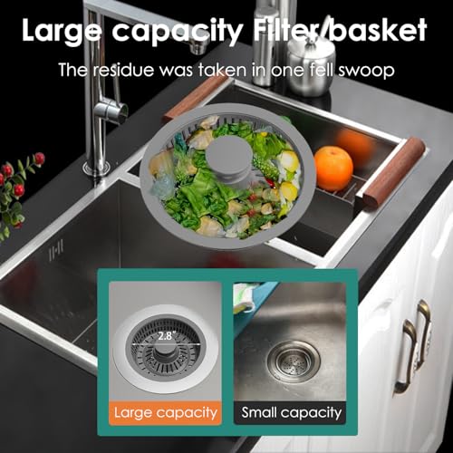 Colador para desagüe de fregadero de cocina 2 piezas miniatura 3