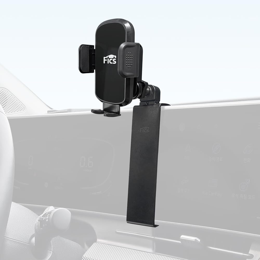 FICS Car Phone Holder for Kia Sportage 2023 2024 2025 with 12.3” Digital Cluster – Custom-Fit Mount for Seamless Integration, Interior Accessories for Navigation, No Adhesive or Tools Required