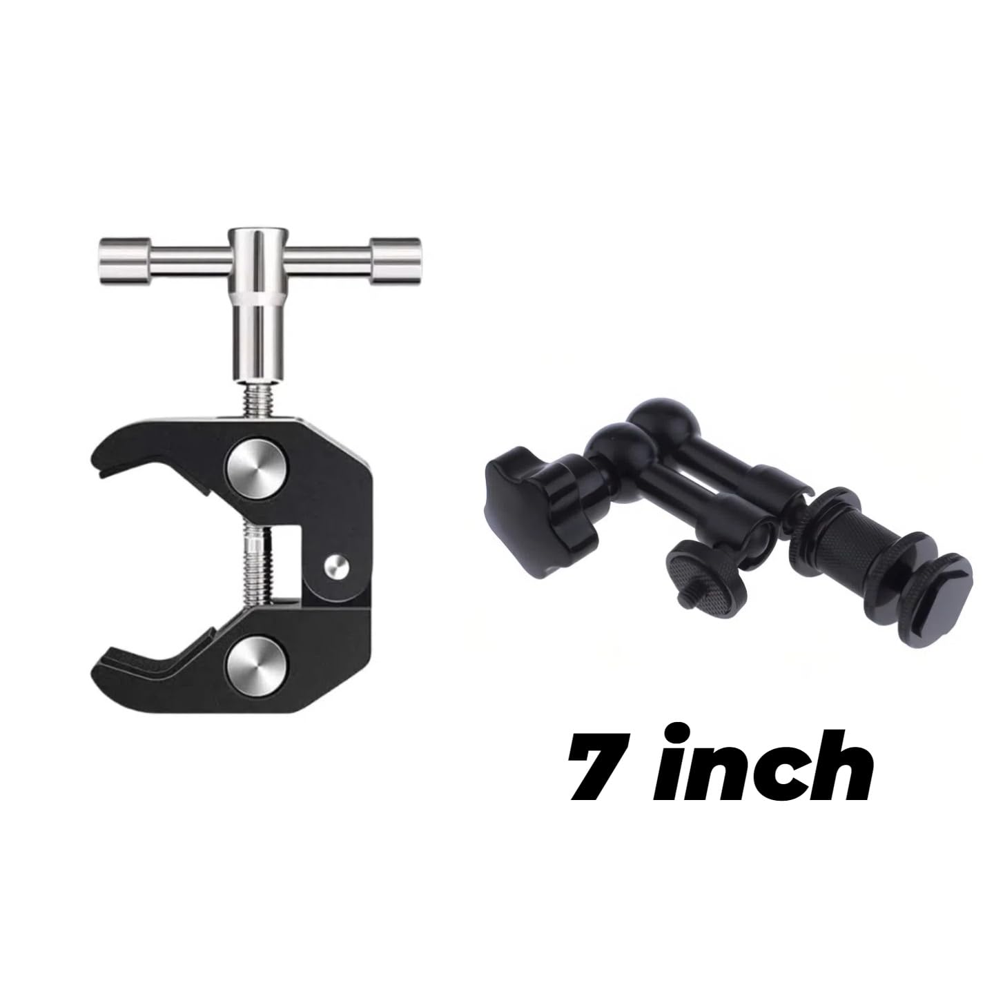 Magiczne ramię przegubowe 17.8 cm lub 27.9 cm + super zacisk do aparatu DSLR Rig do monitora LCD, akcesoria do kamer wideo LED