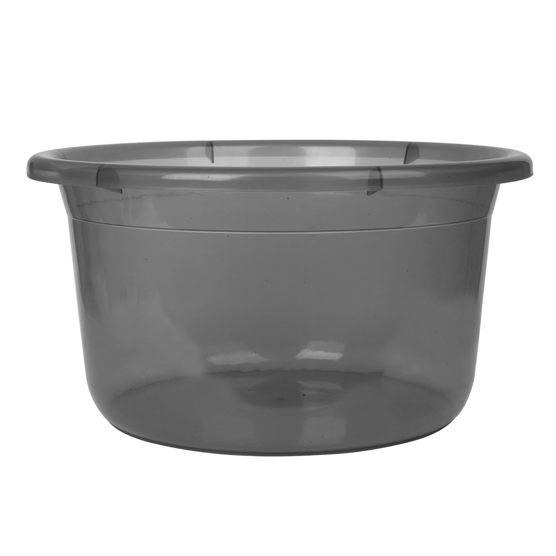 Kuber Industries Durable Deep Bath Tub|Versatile Short Livestock Feeding Pan| Plastic Utility Gaint Basin for Baby Bathing,Washing Clothes,26 Litre (Black)