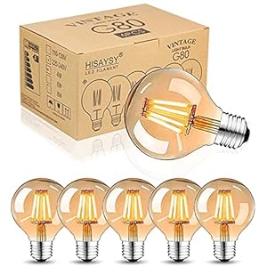 Edison Vintage gloeilamp E27, led-vintage gloeilamp, warm wit, led-lampen, vintage antieke gloeilamp E27 4W, retro…