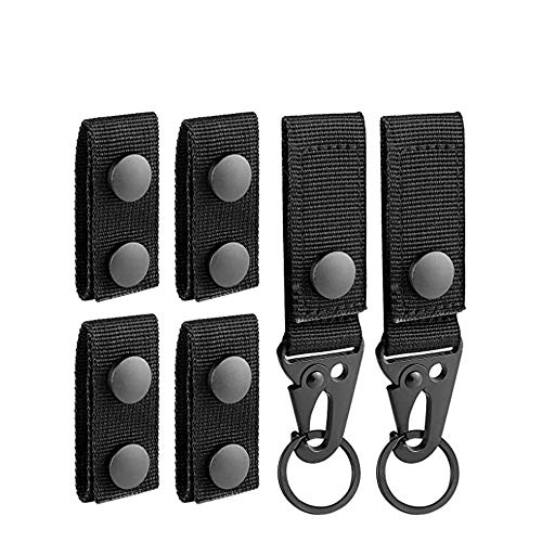 Srup 6 Piezas Hebilla Nylon Colgante Cinturón, Nylon Mosquetón Táctico con Cinturón,...