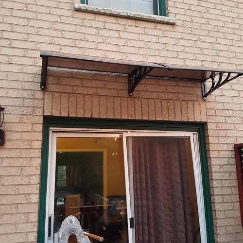 Auvent d'entrée moderne silencieux anti-UV protégeant votre porte de la pluie et de la neige