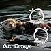Otter Earrings 925 Sterling Silver Otter Hoop Earrings Mother's Day Jewelry for Women Mom