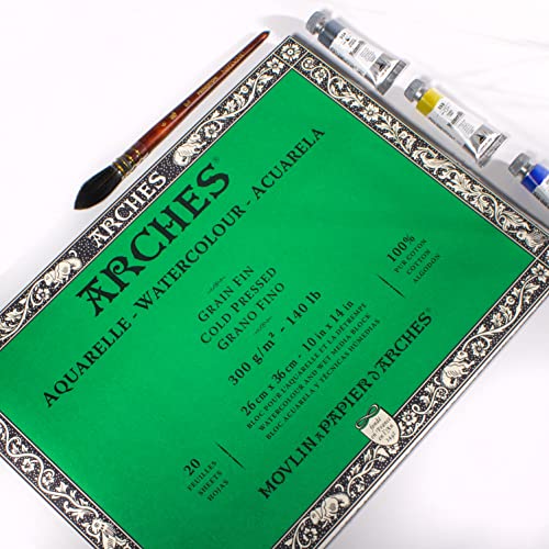 Arches Blocco per Acquerello Incollato 4 Lati (20