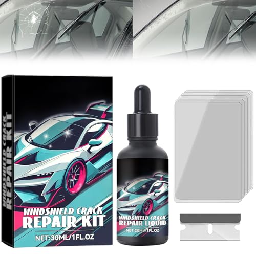 Upgrade Windshield Crack Repair Kit, 2025 New Cracks Gone Glass Repair Kit, Professional Windshield Chip Repair, Car Glass Repair Tool for Daily Vehicle Maintenance, Repairing Cracks and Damages