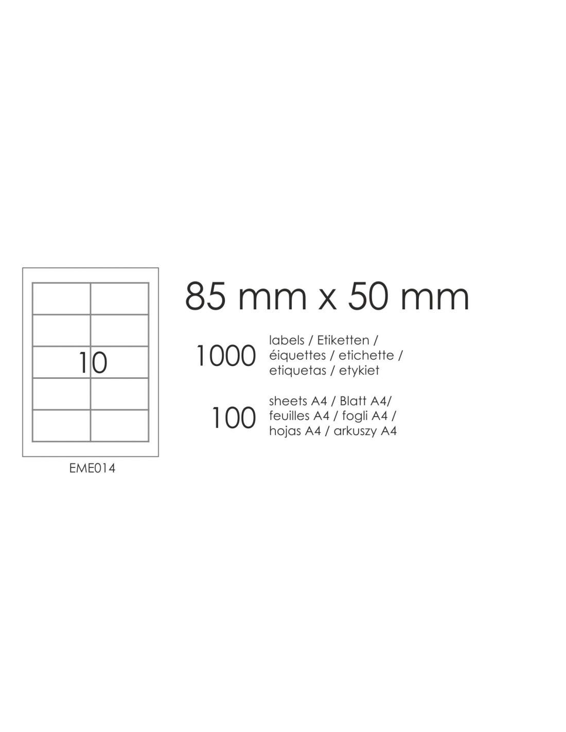 Netuno 100 x universele etiketten A4 (24 etiketten 70x37mm per vel) 2400 mat zelfklevend bedrukbare universele papier inkjet laser kopieer adressticker