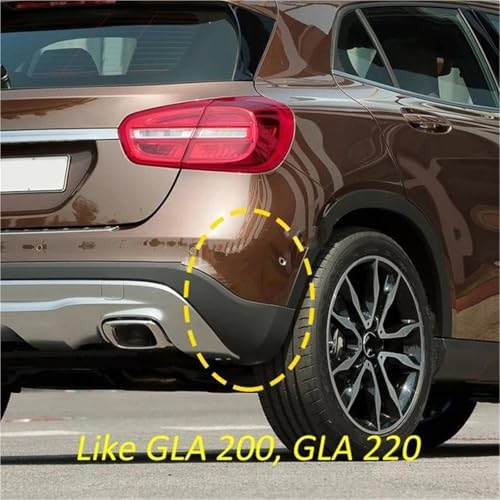 Protector de cejas de rueda Mercedes GLA para desviar barro y proteger la pintura 2