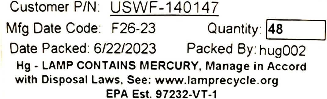 S320RL-HO Replacement UV Lamp | Fits the VIQUA SP320-HO, SC320, & SPV-6 Series UV Systems | Made in the USA, US Water Filters