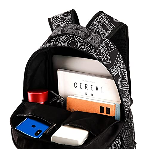 Sac à dos ordinateur bohème pour homme et femme de grande capacité - 4