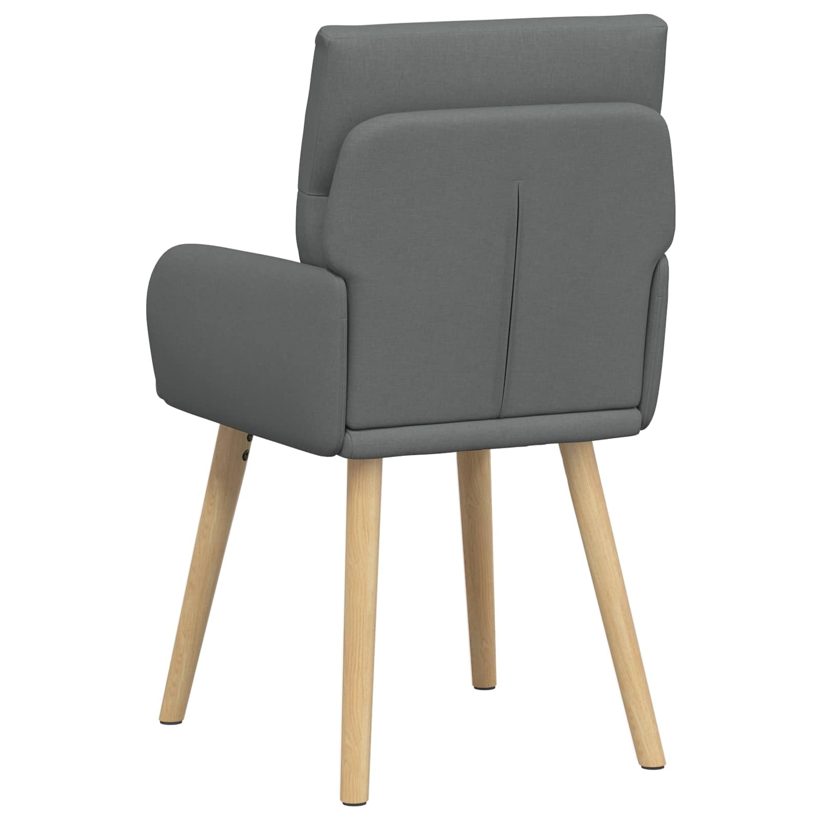 Krzesło do jadalni, zestaw 6 szt., ciemnoszary, materiał z podłokietnikami, ergonomiczne, wychylne, nowoczesne wzornictwo, stabilna rama metalowa, wygodna tapicerka, skandynawski styl, trwałe
