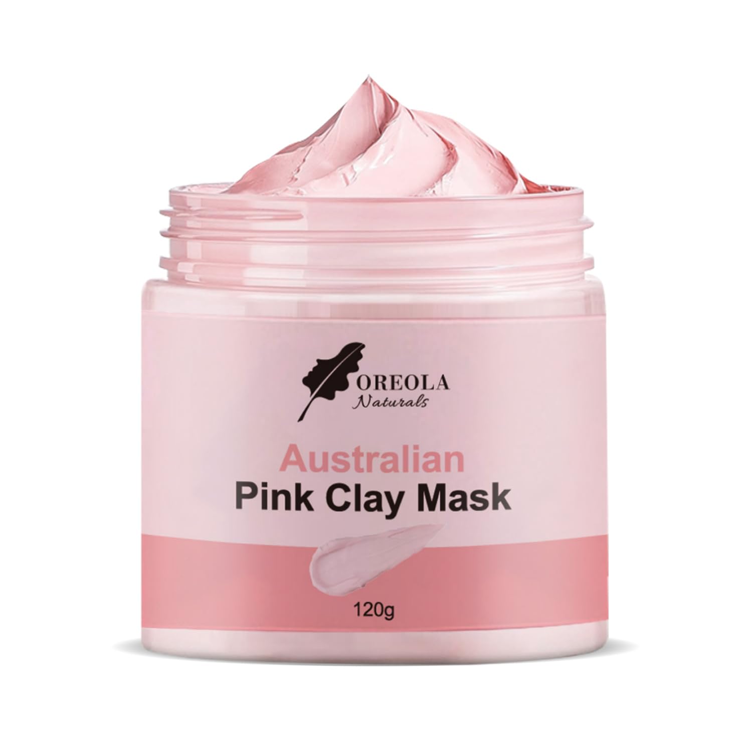 Pink Clay Mask, 100% Pink Kaolin Clay Mask, Deep Pore Cleanser