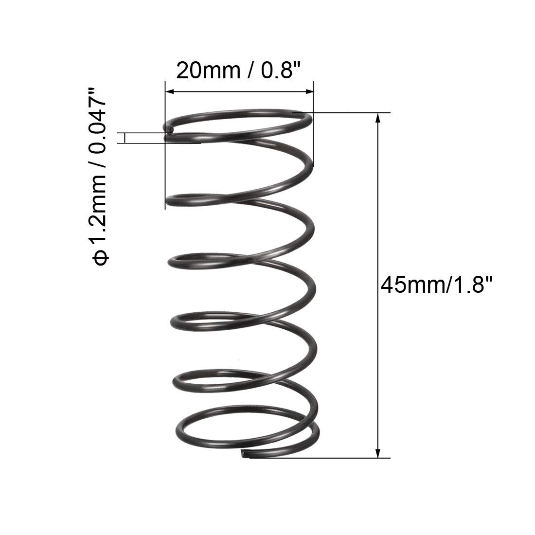 Variable Diameter Compression Spring Compression 2 In End A Diameter Compression Fittings Compression Spring ...