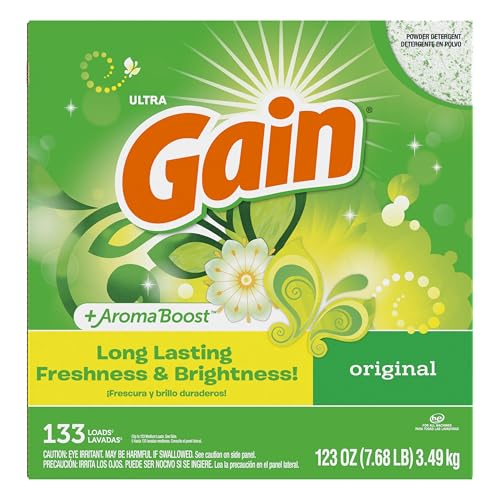 Gain Powder Laundry Detergent, Original Scent, 133 Loads, 123 OZ (Pack of 2) - image 8