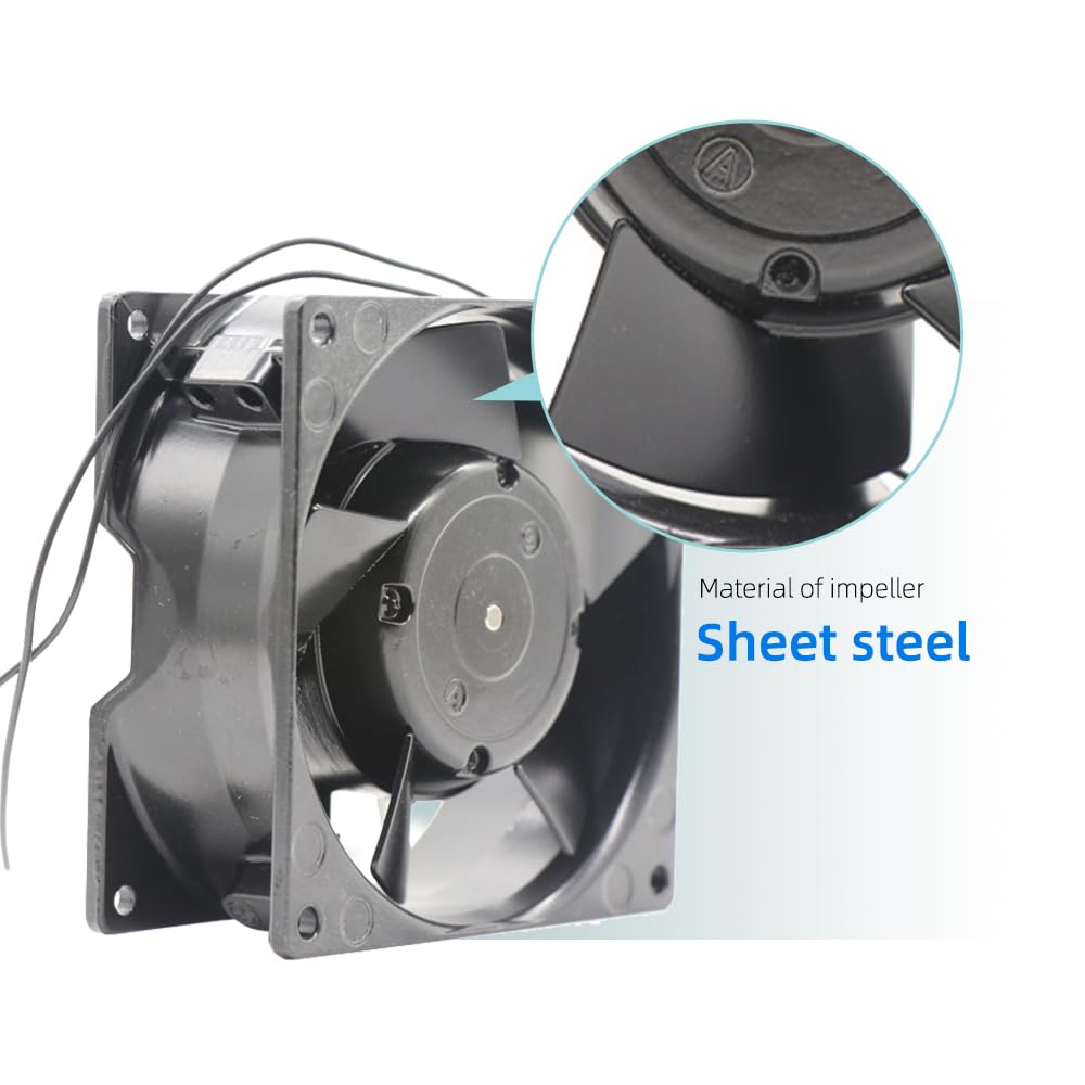 3656 Modèle AC Ventilateur axial pour EBM Papst, 92 x 92 x 38 mm, 230 VAC, 75 m³/h, 2700 tr/min, compact axial pour machine à graver, armoire à châssis