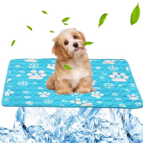 Zinueen Hundematte Kühlmatte für Hunde & Katzen – Selbstkühlendes Hundebett, Kühldecke & rutschfeste Kühlmatte für Zuhause, Auto | Dog Cooling...