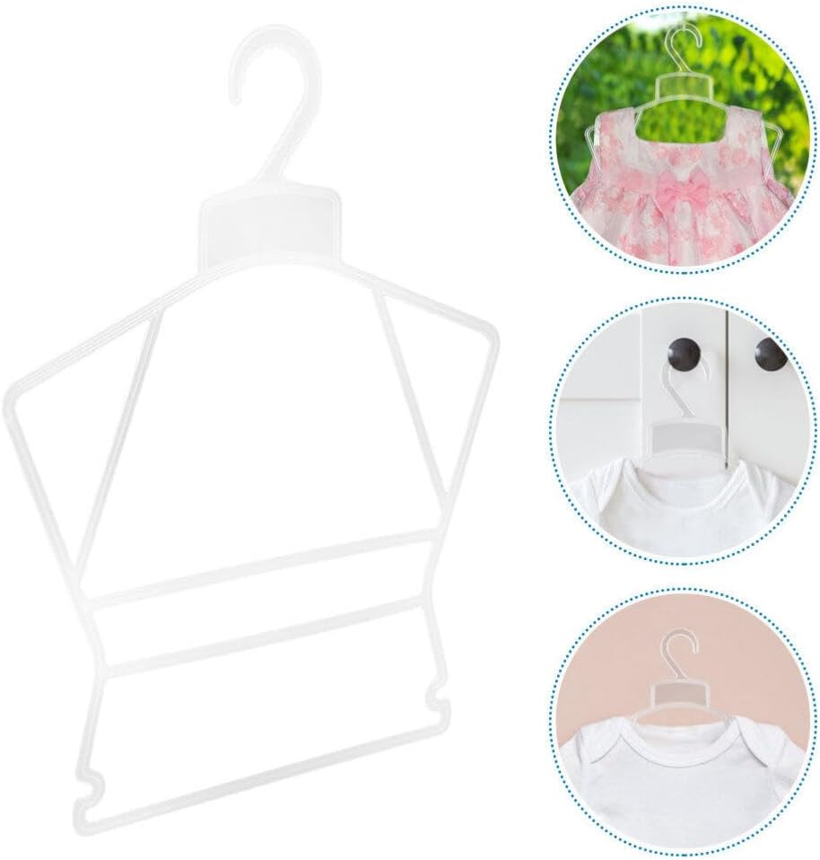 iplusmile Baby Clothes Hangers 20 Pack Plastic Infant Toddler Hangers for Nursery Clothing Display Kids Swimsuit and Outfit Organizer