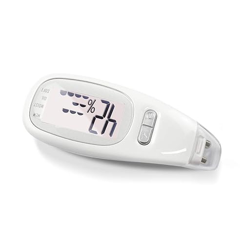 Miniatura 8 de Moblit Probador de humedad facial portátil, analizador de piel, medidor de hidratación facial, analizador de máquina de piel, digital con pantalla
