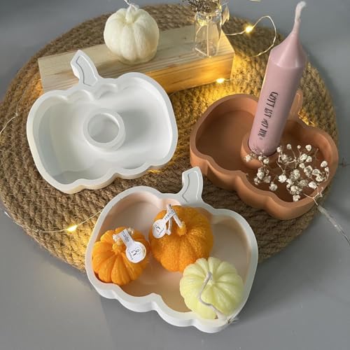Silikonformen Kürbis 1 Silikonform Kürbis Gießform Kerzenhalter Gießformen Silikon Herbst Gips zum Gießen Kürbis Silikonform Halloween Gießformen Silikon Herbst