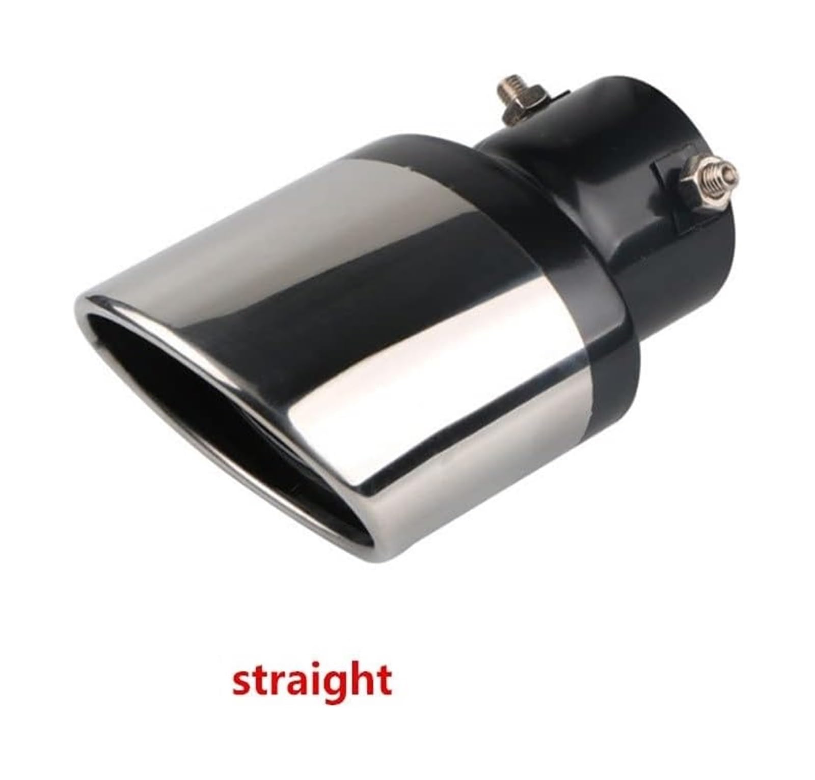 Tubo Escape Trasero Para R&enault Para Clio 4 63 Mm Acero Inoxidable Coche Silenciador Escape Trasero Tubo Cola Punta Silenciador De Garganta Trasera Tubo Escape Trasero(Bending)