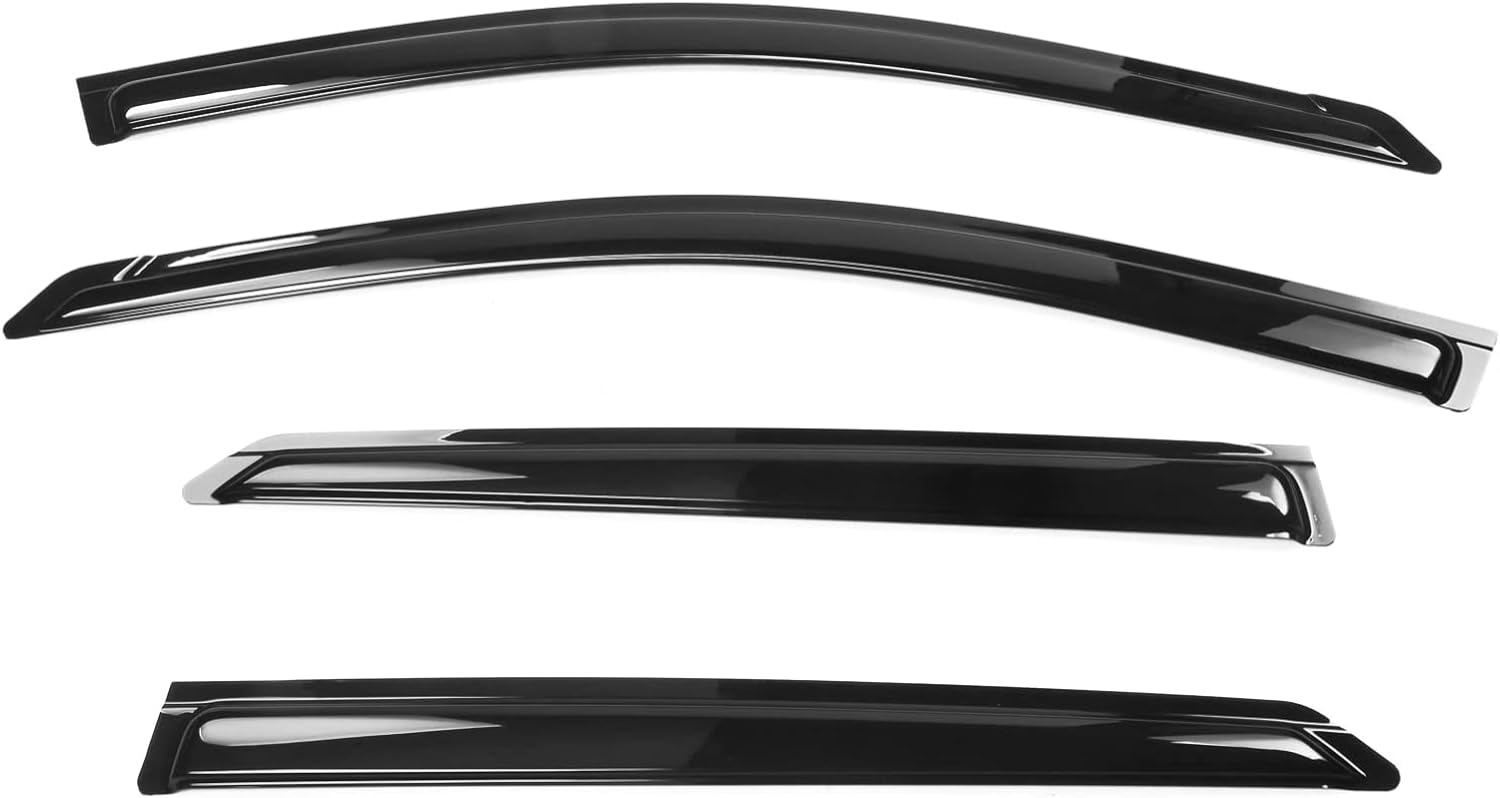 Tape On Window Visors Fits for 2022-2024 Hyundai Ioniq 5 and 2025 Hyundai Ioniq 5 N, Side Auto Window Wind Deflectors, Ventshade, Rain Guards for Cars/Trucks