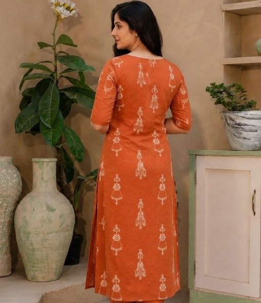Image of MS VHCK ENTERPRISE Woman Women's Rayon Straight Fit Straight Kurta Kurtis