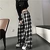 Casual Plaid Pants Y2K Goth Alt Baggy Pants Fairy ... #5