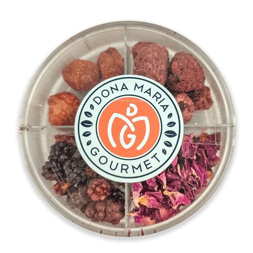 Gin and Tonic 4 Spices Kit Cocktail Drinks Flavoring Spices Botanicals Freeze dried Strawberries, Raspberries, Blackberries and dried rose petals