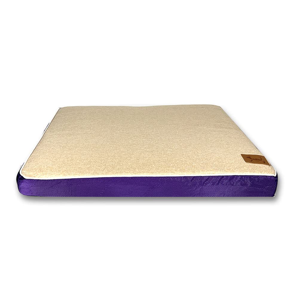 BRAVO HOME Cama para Perros Grandes/Medianos/Pequeños 80x60x8cm con Funda Extraíble Lavable Colchón Perro Antideslizante, lmpermeable y Transpirable Relleno de Fibra y Espuma (Modelo 1)