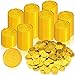 600 Pcs Pirate Gold Coins Plastic Treasure Coins Play Toy Coins Fake St. Patricks Coin for Pirate Party Favors Supplies Treasure Hunt Game Teachers Classroom Reward