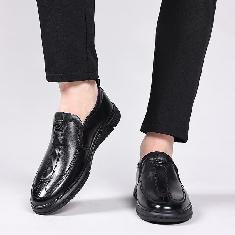 Men Patent Leather Dress Shoes,Casual Classic Business Printed Slip On Dress Sneakers Fashion Sneakers Loafers2