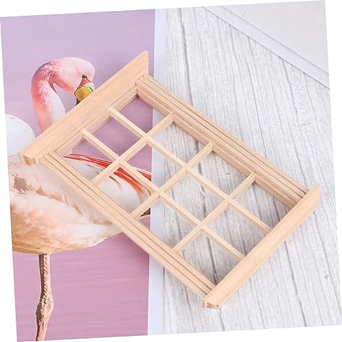 ibasenice Casas De Boneca De Madeira Miniaturas De Casa De Boneca Miniaturas Modelo De Móveis Sem Pi