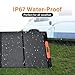 Upgraded 400W Portable Solar Panel for Powers Station, 40V Foldable Solar Charger with Solars Cable USB-A &Type-C, 24% High Efficiency IP67 Waterproof 4 Adjustable Kickstands for Camping RV Road Trip