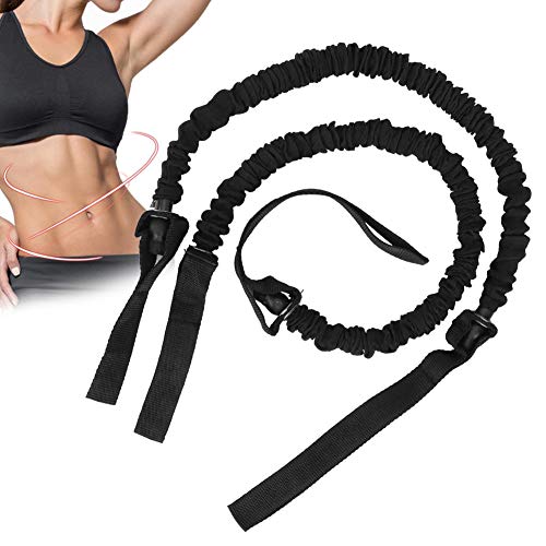 Confortável preto para construir músculos Abdominal exercitador puxar cinta, força do núcleo abdomin