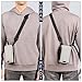 Bag Factor Cell Phone Crossbody Sling Bag EDC – RFID Small Shoulder Bag with Urban Tech Aesthetic (Grey-Black/Microfiber Leather)