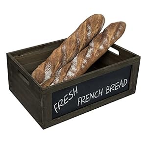 MyGift Rustic Brown Weathered Wood Nesting Storage Bins with Chalkboard Panel and Cutout Handles, Decorative Farmhouse Wooden Stackable Open Top Boxes, 3 Piece Set MyGift Rustic Brown Weathered Wood Nesting Storage Bins with Chalkboard Panel and Cutout Handles Decorative Farmhouse Wooden Stackable Open Top Boxes 3 Piece Set