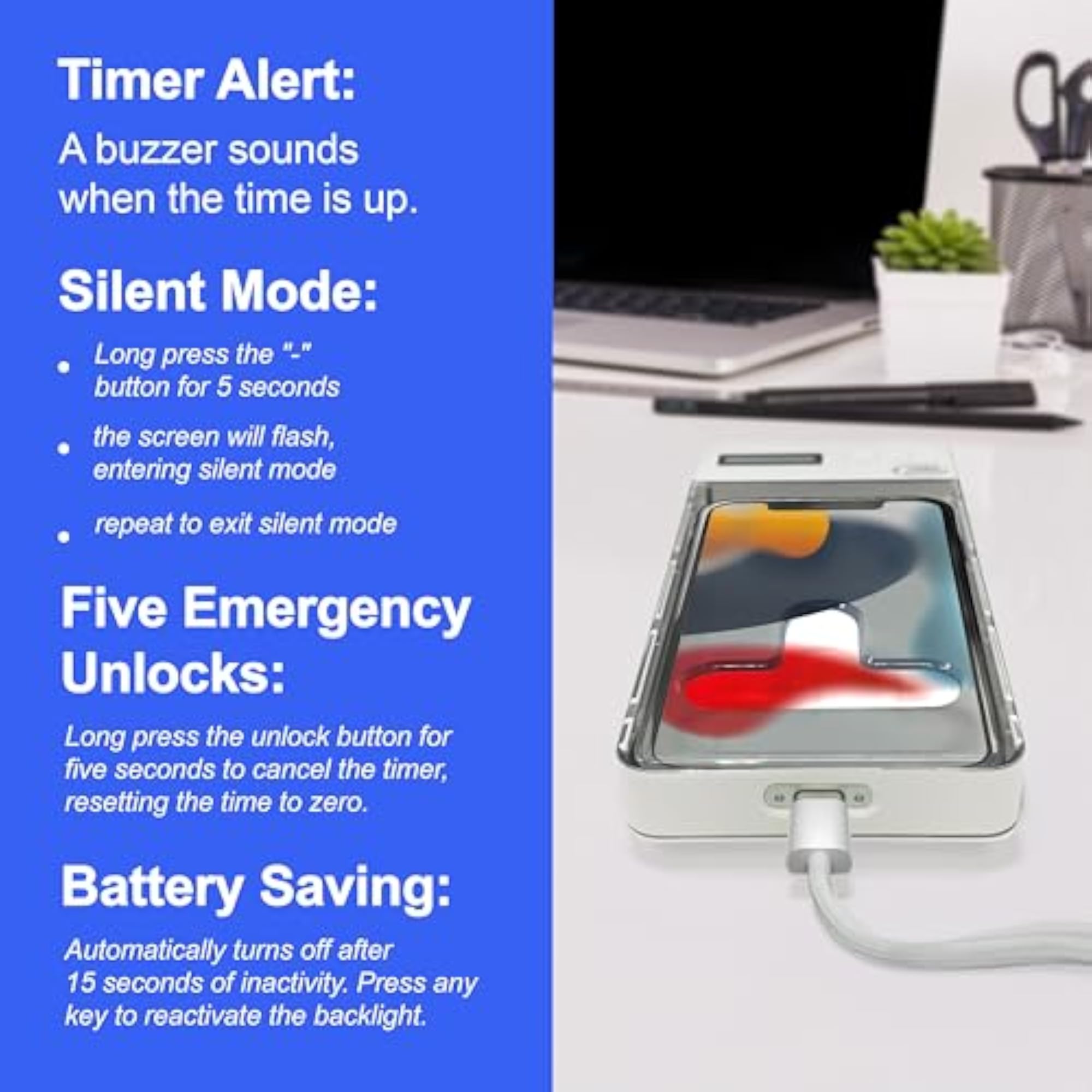Phone Lock Box - Timed Cell Locker